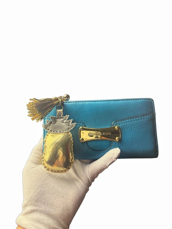 Michael Kors Handbags - Michael Kors Turquoise Wallet – Pre-Owned